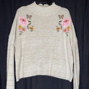 Floral sweater